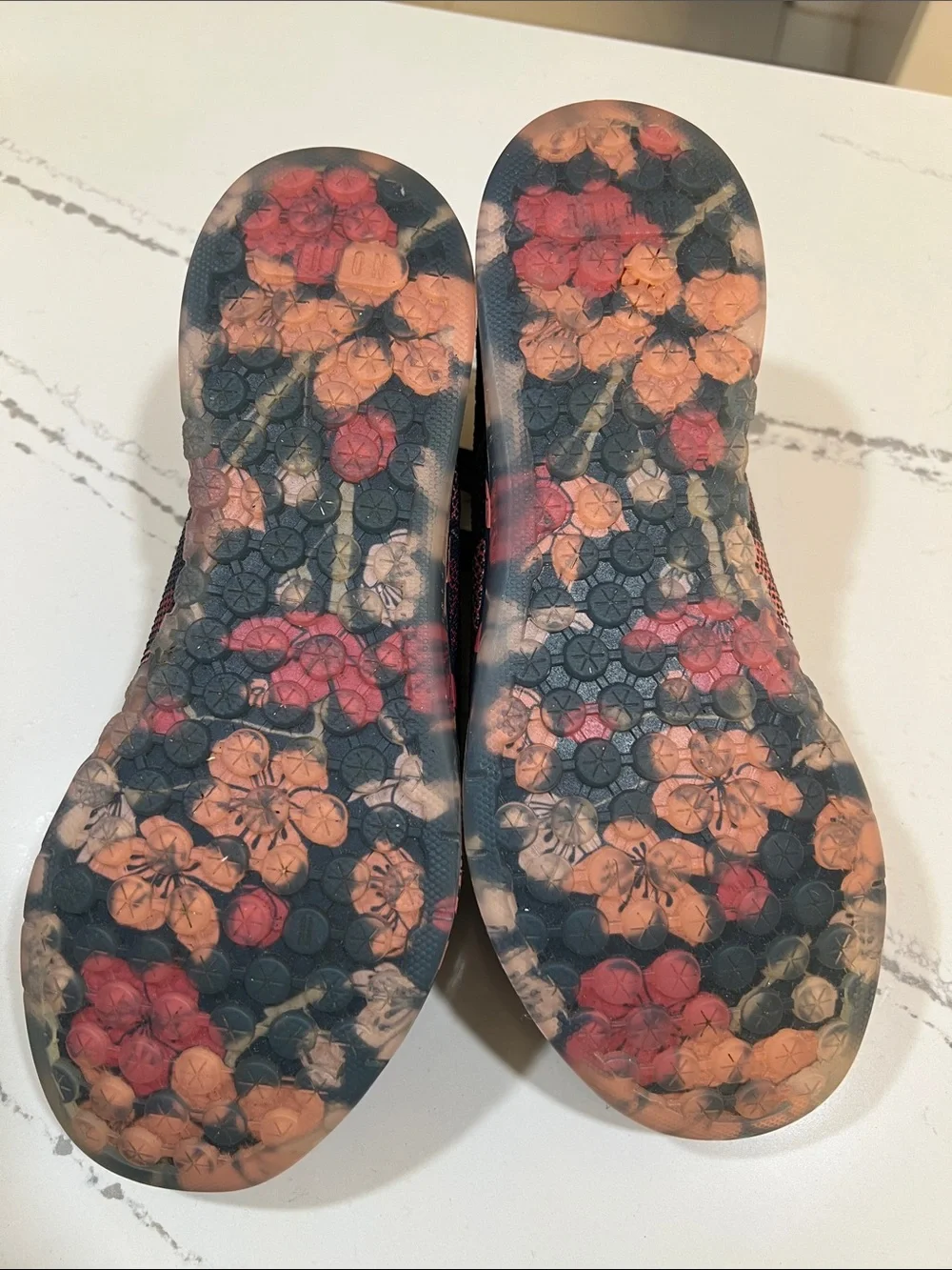 NOBULL Women’s Navy Athletic Sneakers with Coral and Pink Floral Print size W11